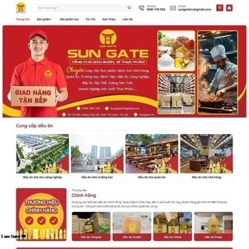 Thiết Kế Website Cung Cấp Dầu Ăn MA-692