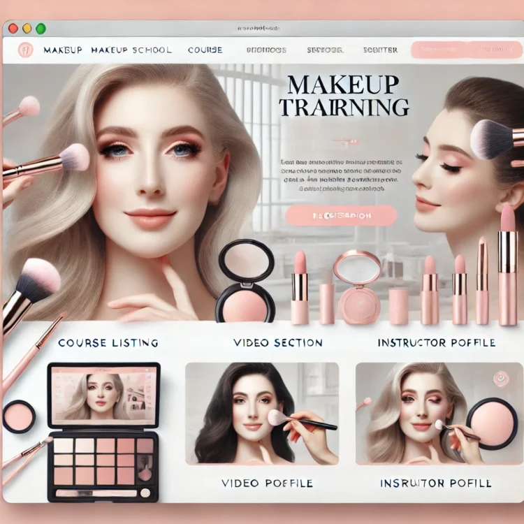 Thiết kế website Dậy trang điểm – Giải pháp tăng học viên