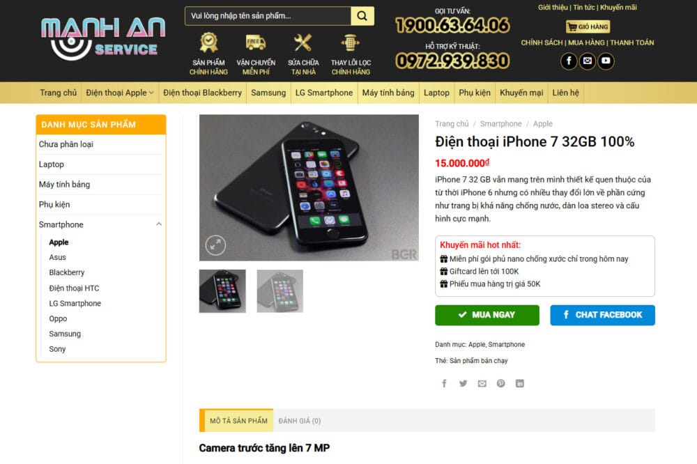 Thiết Kế Website Điện Thoại Apple – Tạo Uy Tín Với Giao Diện Đẳng Cấp