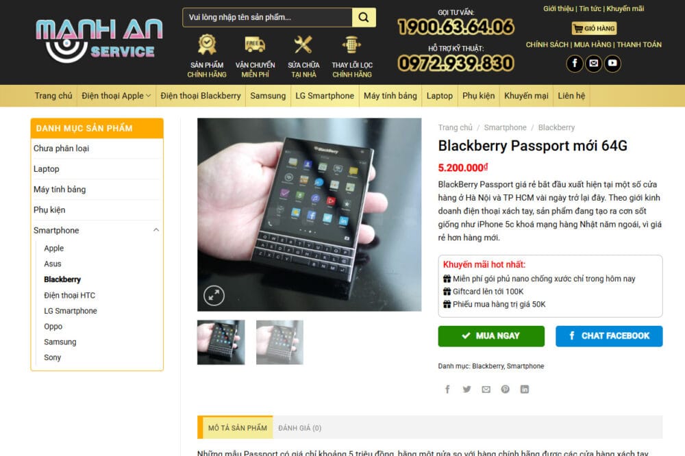 Thiết Kế Website Điện Thoại Blackberry – Nâng Tầm Thương Hiệu Với Web Chuẩn SEO