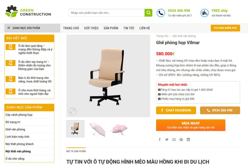 Thiết Kế Website Ghế Văn Phòng - Tầm Quan Trọng và Những Yếu Tố Cần Chú Ý