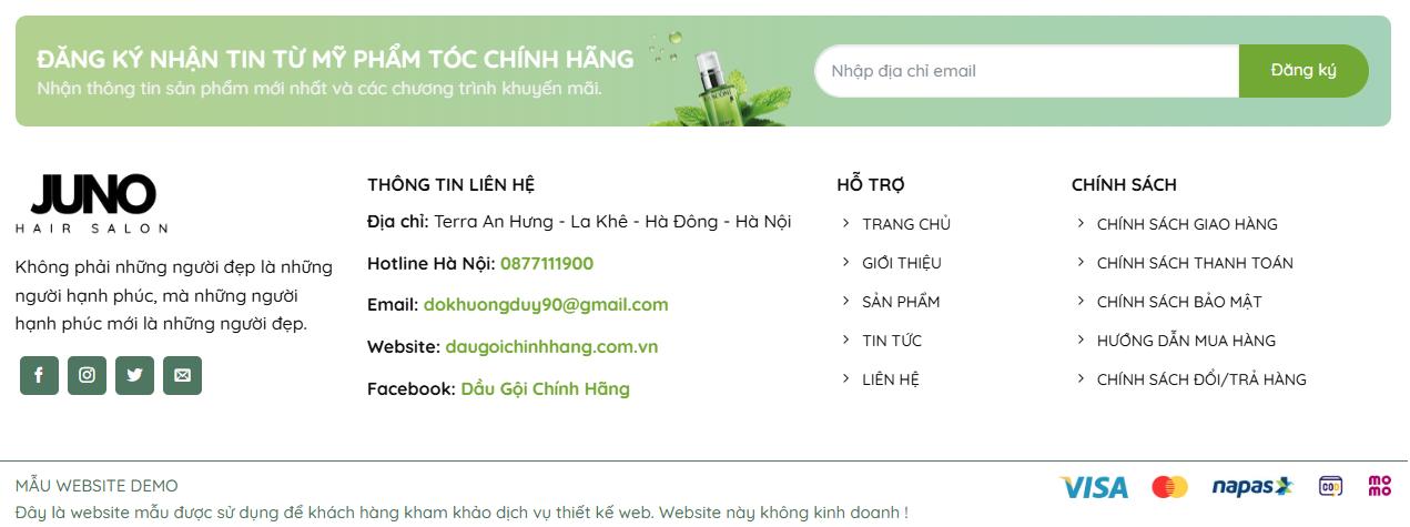 Thiết Kế Website Mỹ Phẩm MA-900
