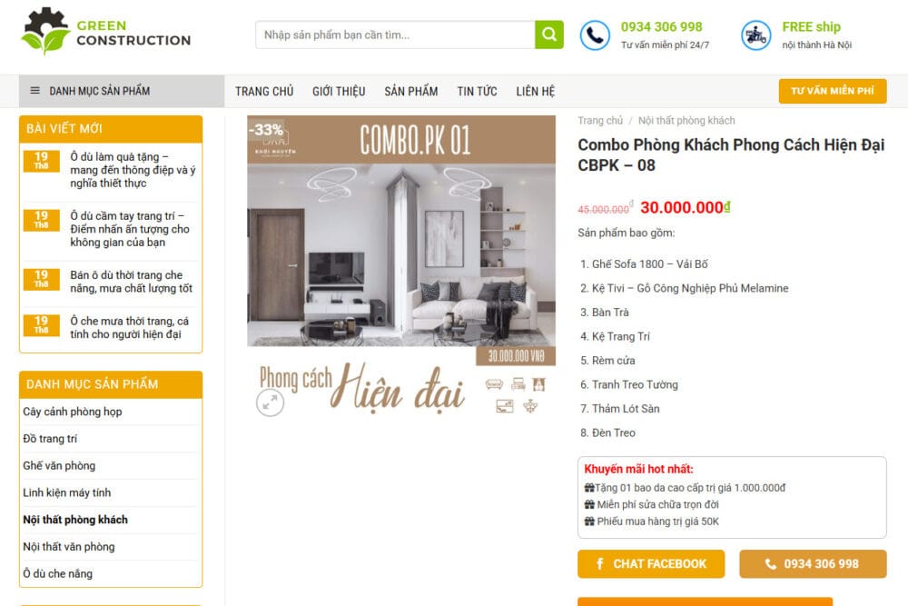 Thiết Kế Website Nội Thất Phòng Khách - Tạo Nên Không Gian Sống Mơ Ước