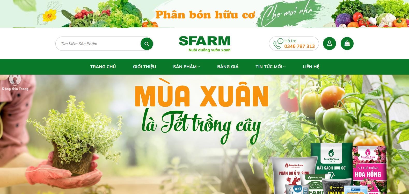 Thiết Kế Website Phân Bón Hữu Cơ MA-679