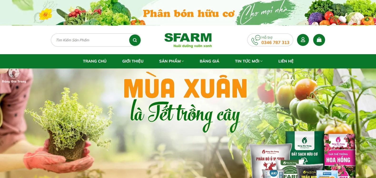 Thiết Kế Website Phân Bón Hữu Cơ MA-679