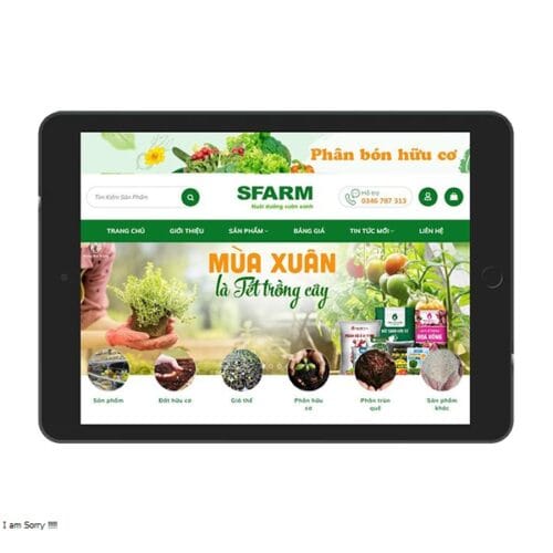 Thiết Kế Website Phân Bón Hữu Cơ MA-679