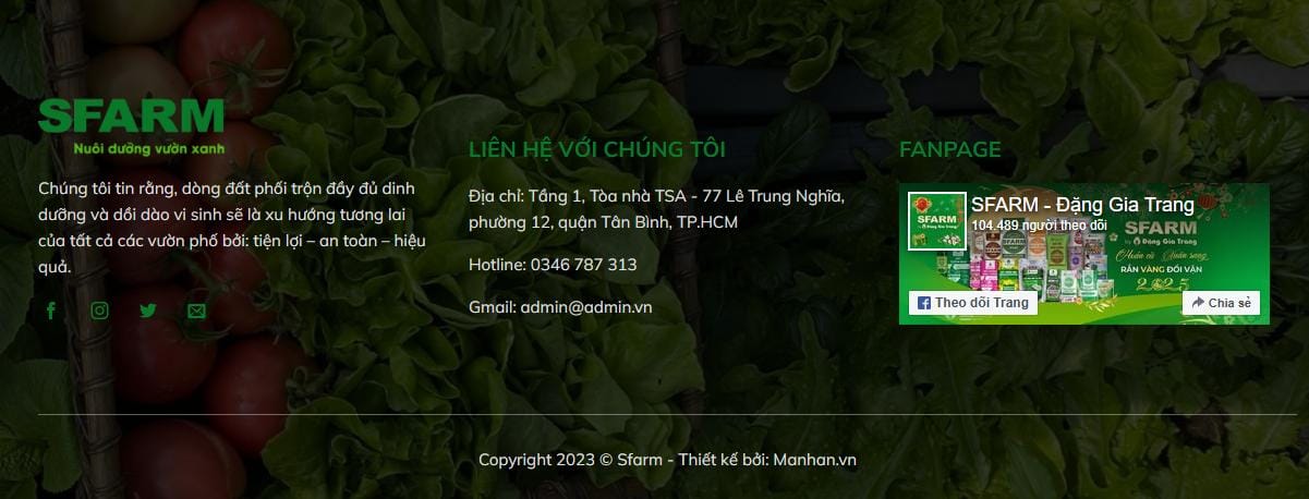 Thiết Kế Website Phân Bón Hữu Cơ MA-679