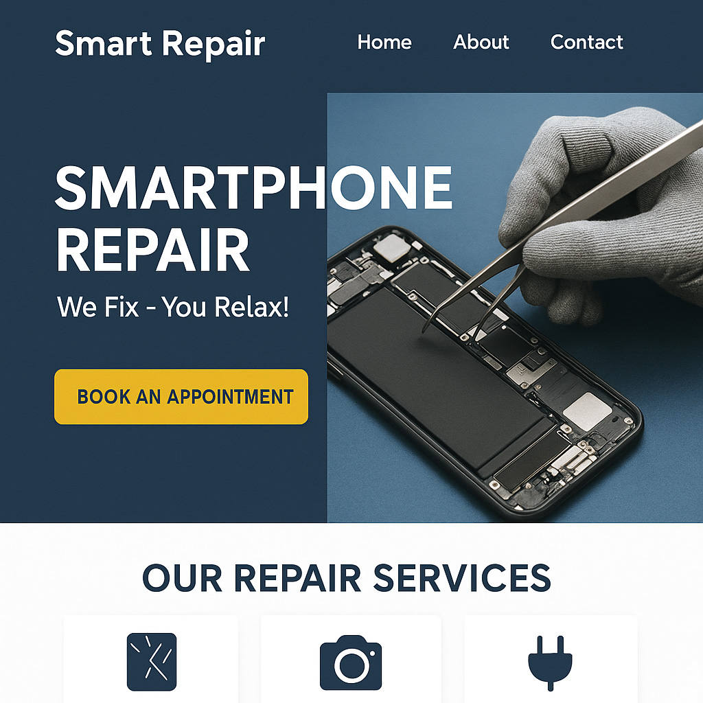 Thiết kế website sửa chữa điện thoại – Bí quyết nâng tầm thương hiệu
