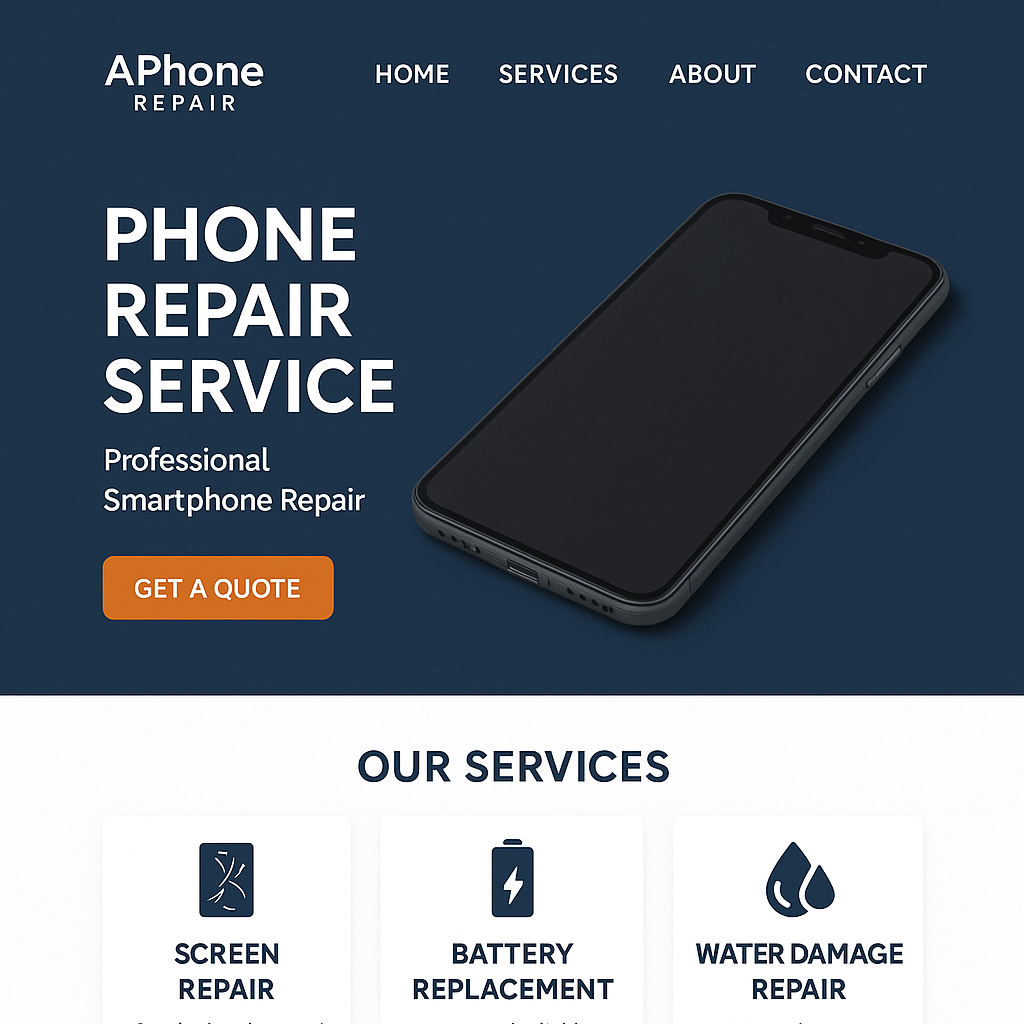 Thiết kế website sửa chữa điện thoại – Bí quyết nâng tầm thương hiệu