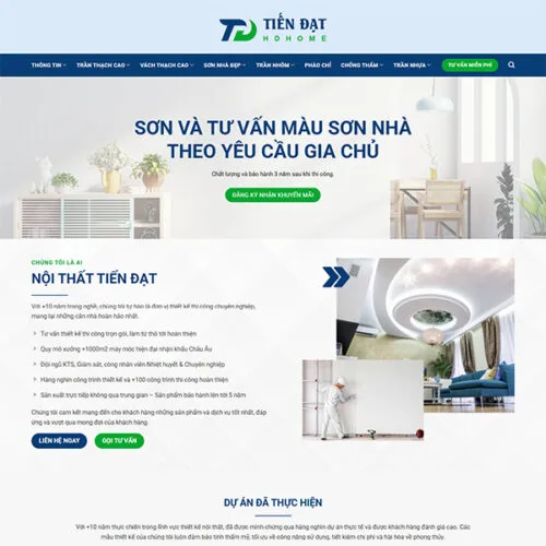 Thiết Kế Website Thi Công Nội Thất MA-685