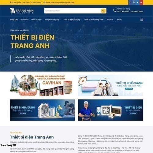 Thiết Kế Website Thiết Bị Điện MA-697
