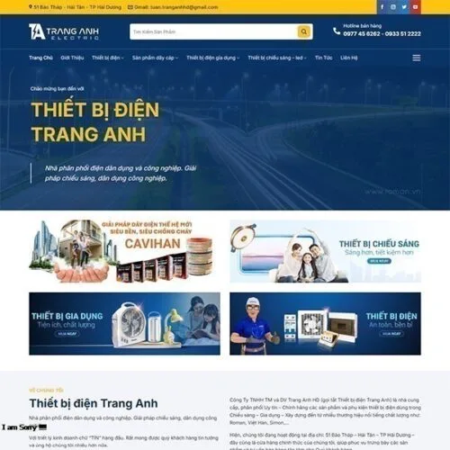 Thiết Kế Website Thiết Bị Điện MA-697