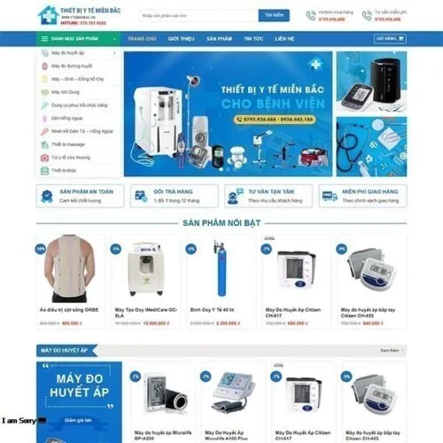 Thiết Kế Website Thiết Bị Y Tế MA-689