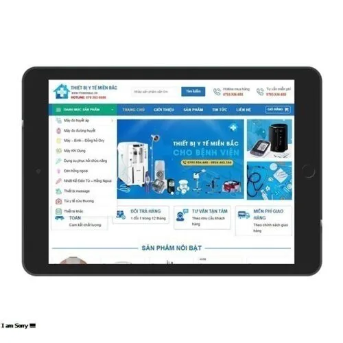 Thiết Kế Website Thiết Bị Y Tế MA-689