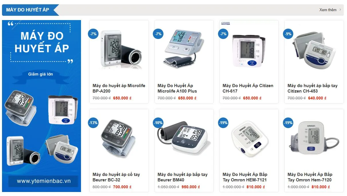 Thiết Kế Website Thiết Bị Y Tế MA-689