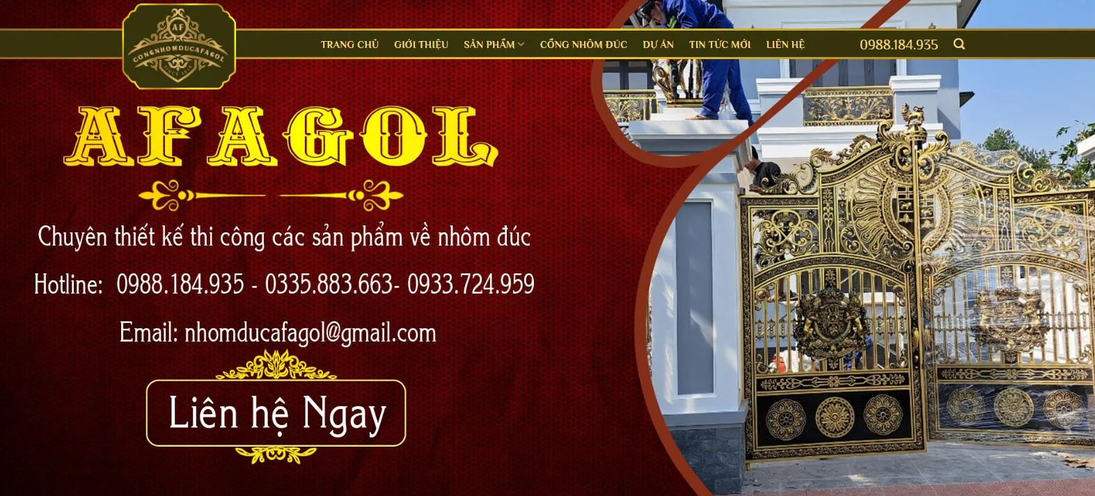 Thiết Kế Website Thiết Kế Thi Công Sản Phẩm Nhôm Đúc MA-688