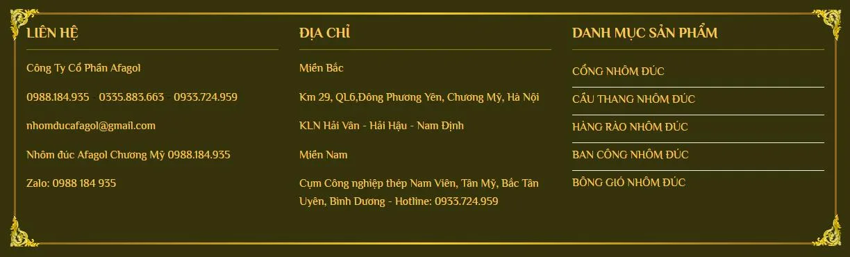Thiết Kế Website Thiết Kế Thi Công Sản Phẩm Nhôm Đúc MA-688