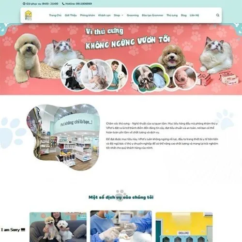 Thiết Kế Website Thú Cưng MA-684