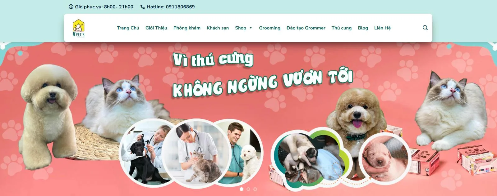Thiết Kế Website Thú Cưng MA-684