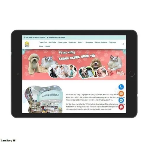 Thiết Kế Website Thú Cưng MA-684