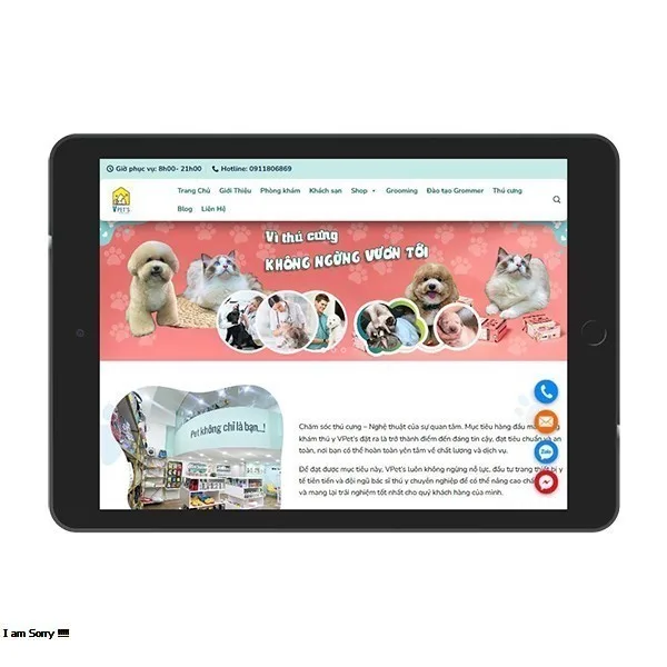 Thiết Kế Website Thú Cưng MA-684