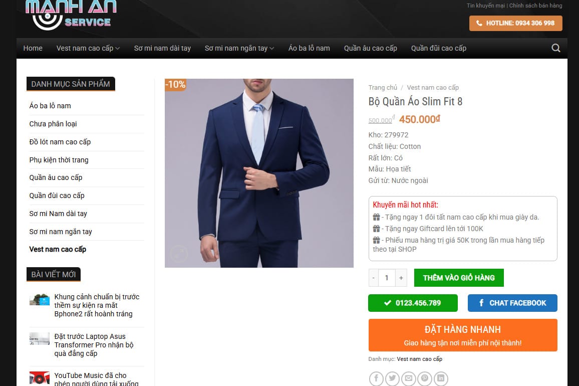 Thiết Kế Website Vest Nam Cao Cấp: Mang Đến Sự Lịch Lãm Và Sang Trọng