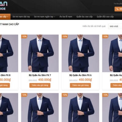 Thiết Kế Website Vest Nam Cao Cấp: Mang Đến Sự Lịch Lãm Và Sang Trọng