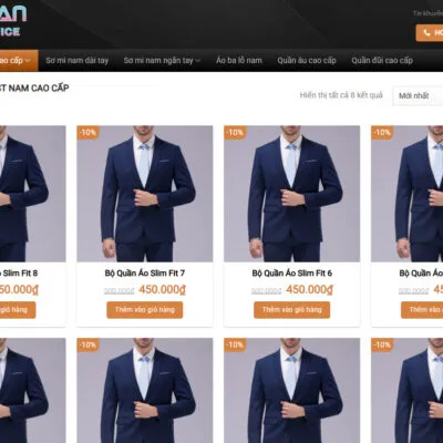 Thiết Kế Website Vest Nam Cao Cấp: Mang Đến Sự Lịch Lãm Và Sang Trọng