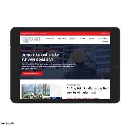Thiết Kế Website Xây Dựng MA-683