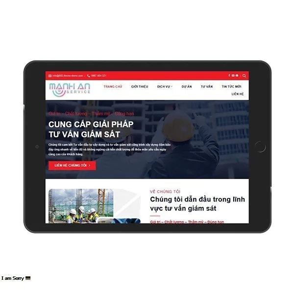 Thiết Kế Website Xây Dựng MA-683