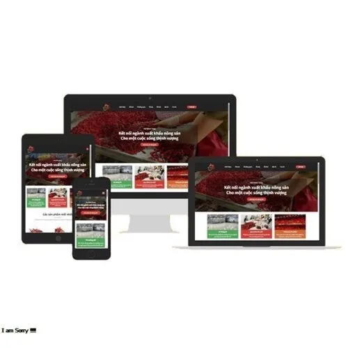Thiết Kế Website Xuất Khẩu Nông Sản MA-686
