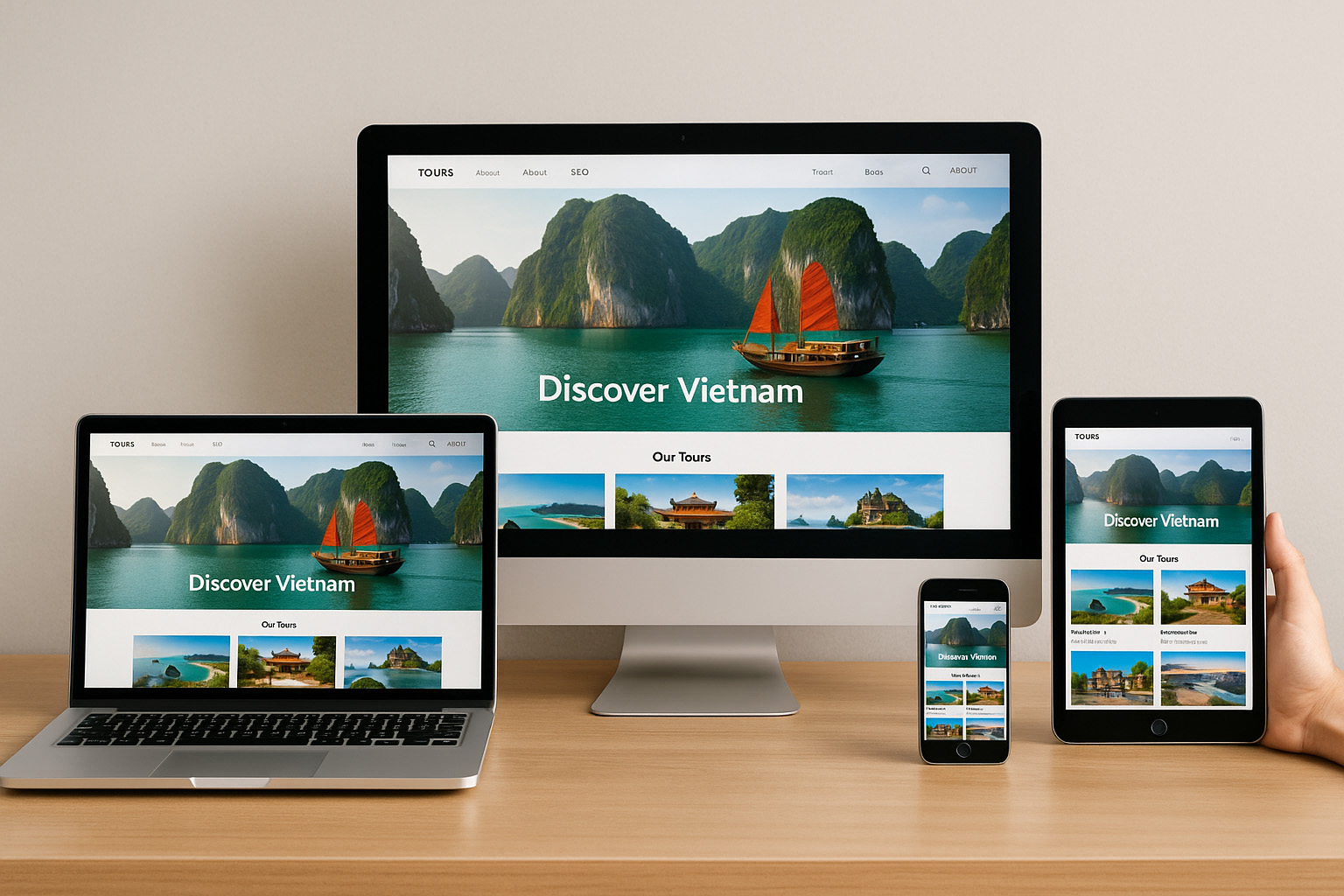 Thiết kế website tour du lịch trong nước – Tăng trưởng kinh doanh