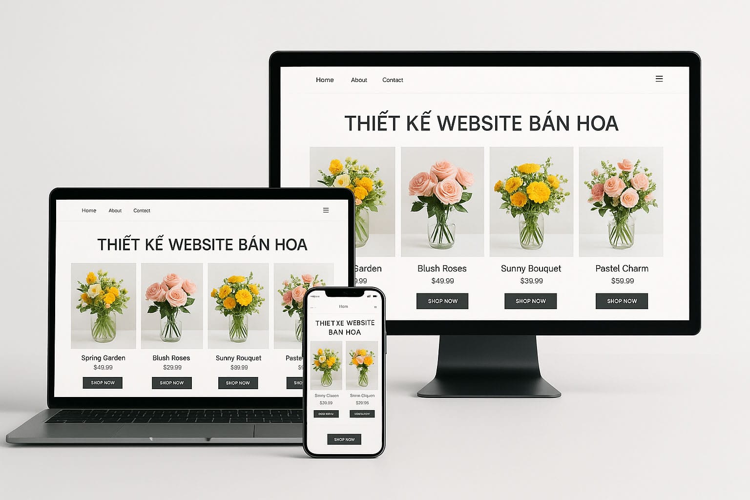 Thiết Kế Website Bán Hoa Chuẩn SEO – Tăng Doanh Số Online Hiệu Quả