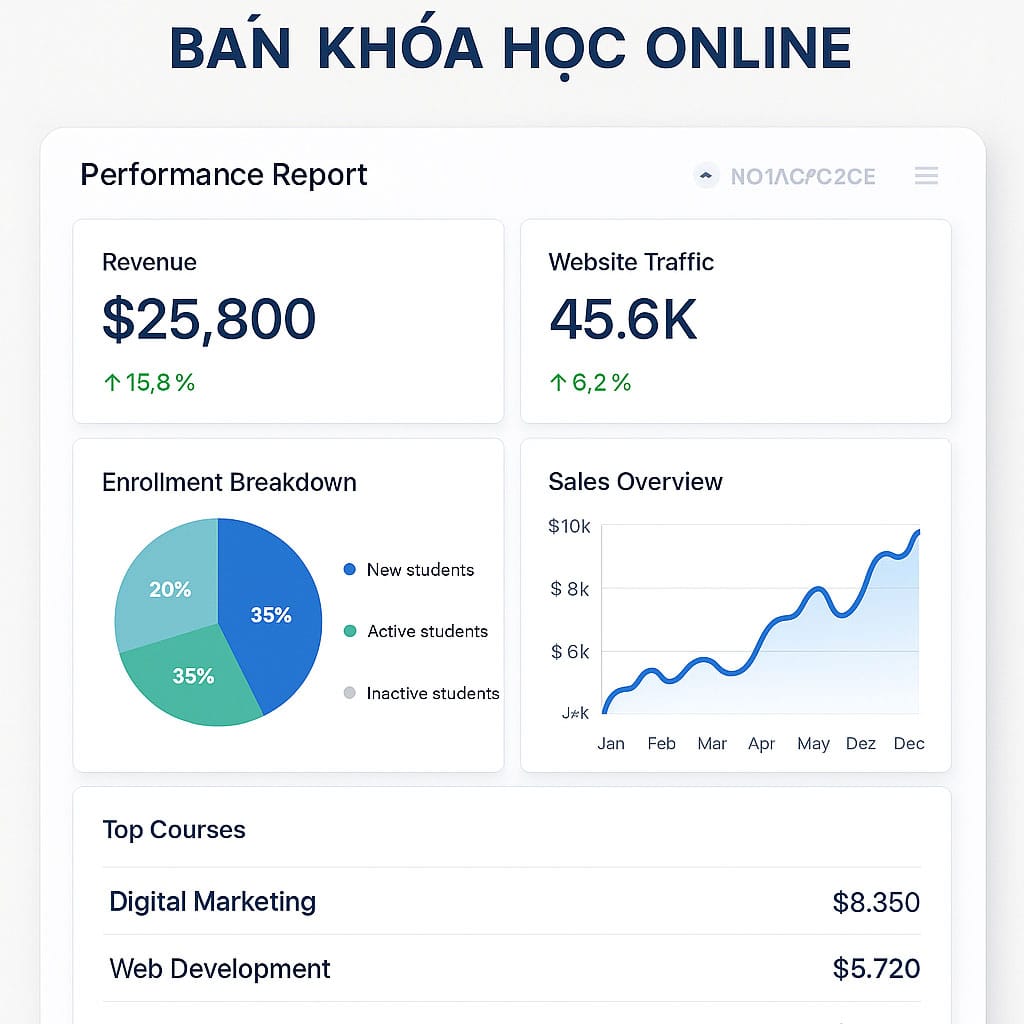 Thiết Kế Website Bán Khóa Học Online | Tối Ưu Hiệu Quả Học Trực Tuyến