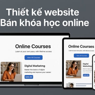 Thiết Kế Website Bán Khóa Học Online | Tối Ưu Hiệu Quả Học Trực Tuyến