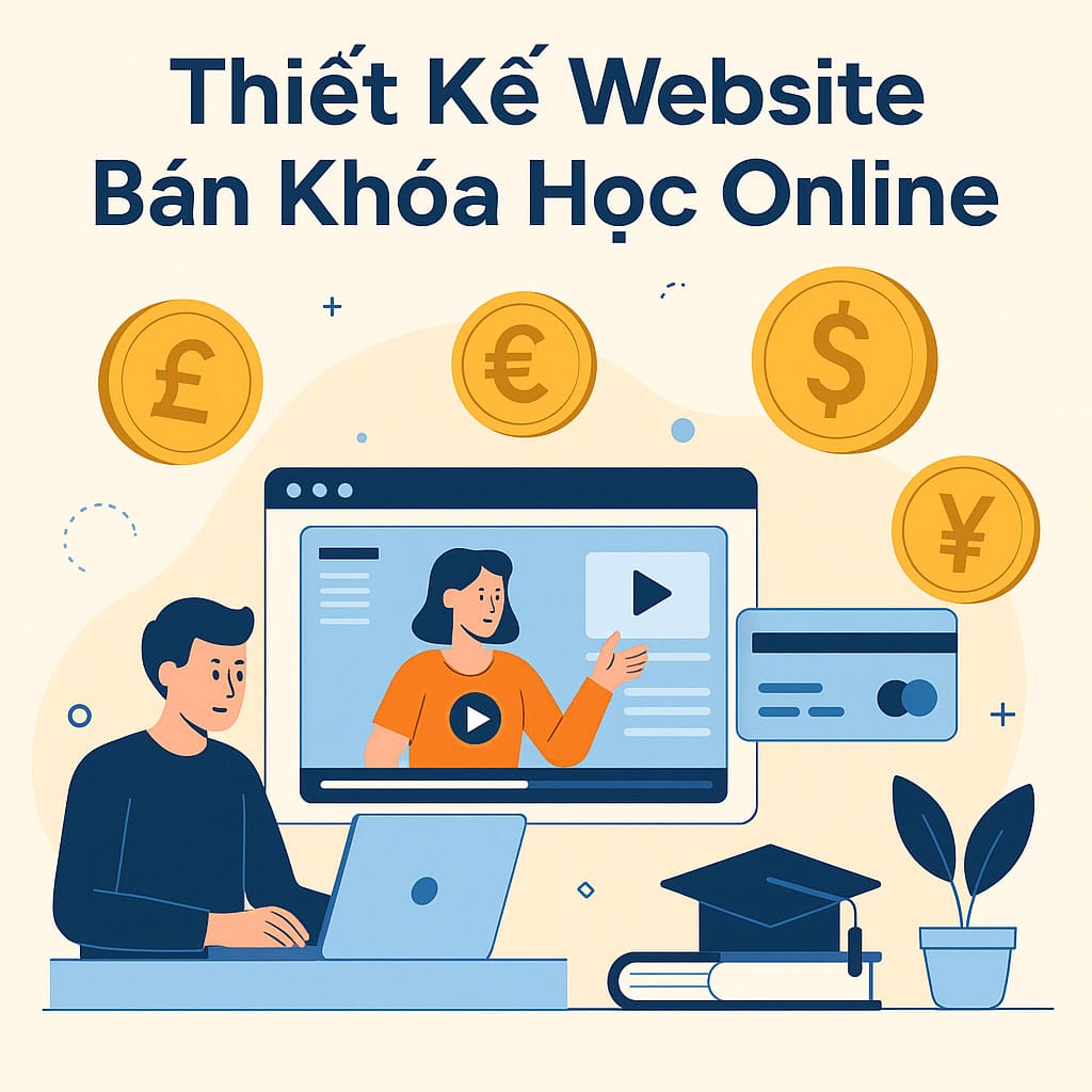 Thiết Kế Website Bán Khóa Học Online | Tối Ưu Hiệu Quả Học Trực Tuyến