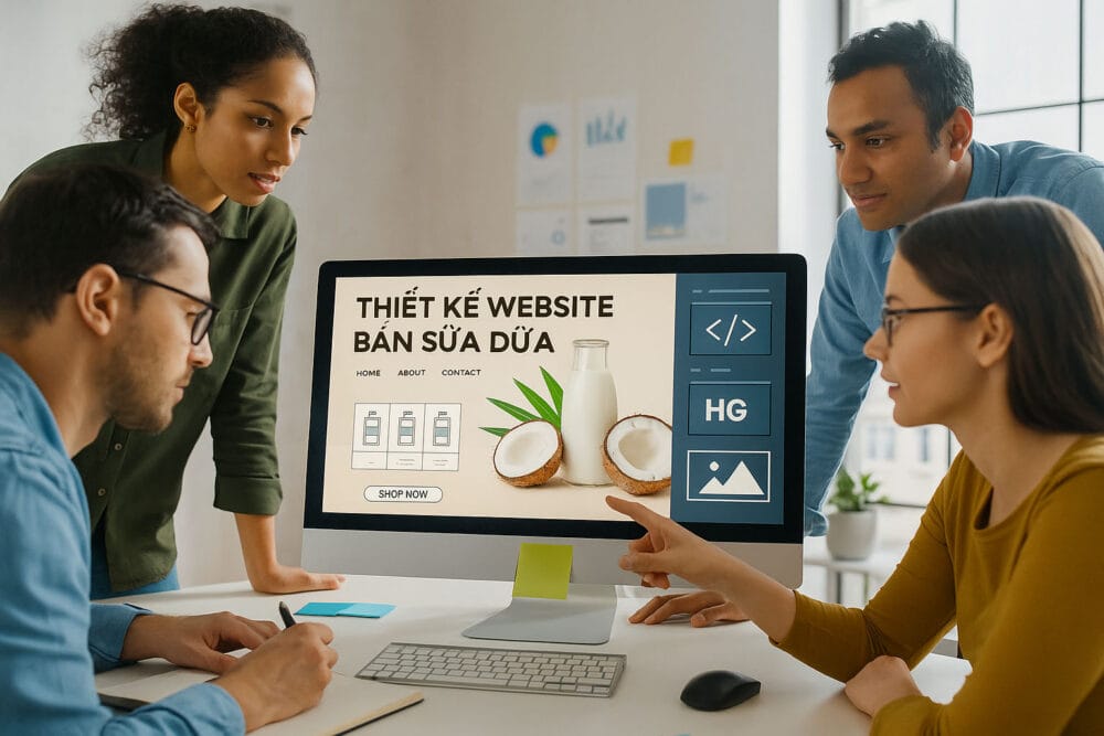 Thiết Kế Website Bán Sữa Dừa Chuẩn SEO – Tối Ưu Chuyển Đổi