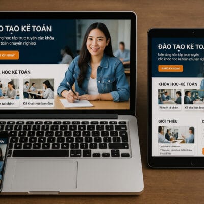 Thiết Kế Website Đào Tạo Kế Toán - Tăng Đơn Hàng & Uy Tín