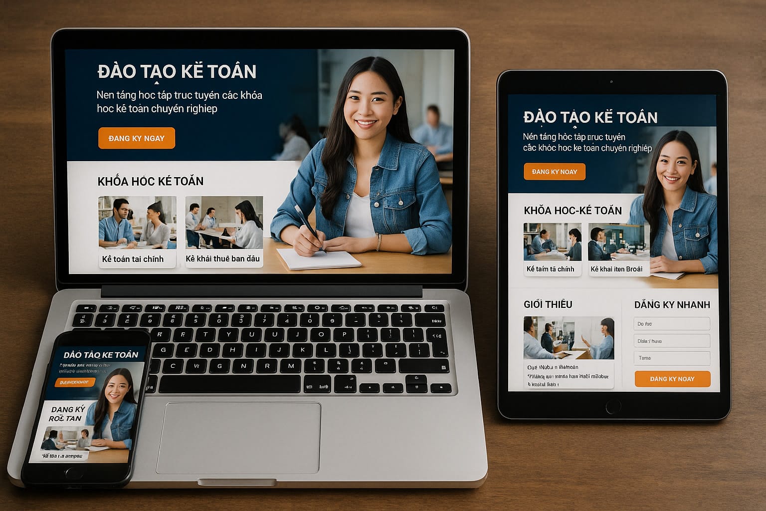 Thiết Kế Website Đào Tạo Kế Toán - Tăng Đơn Hàng & Uy Tín