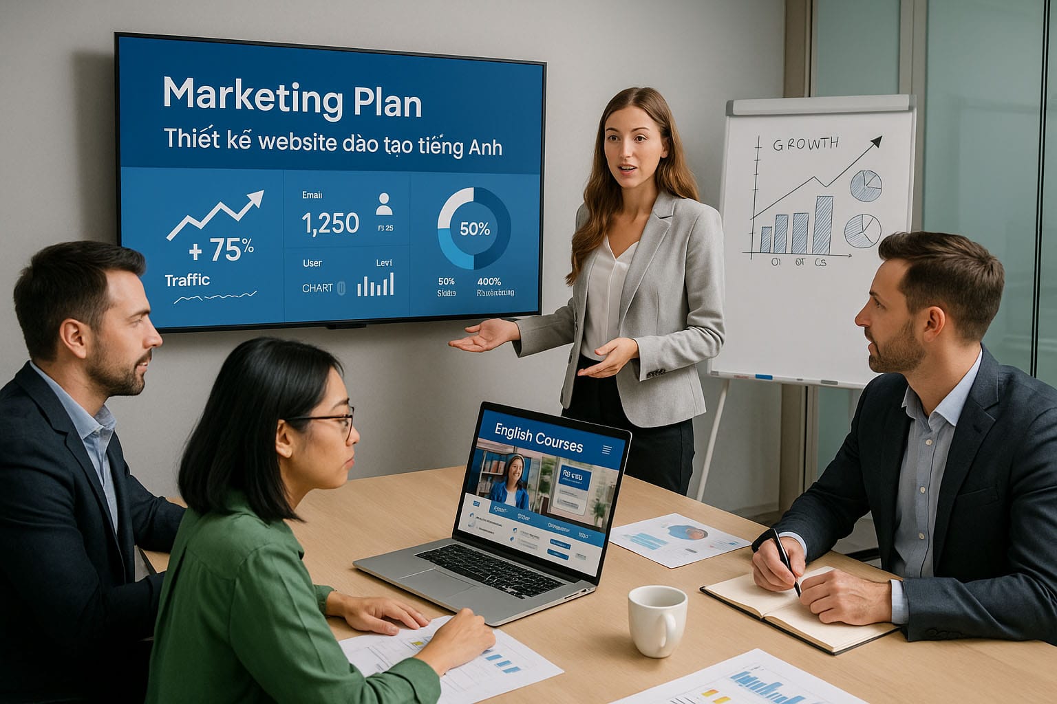Thiết Kế Website Đào Tạo Tiếng Anh | Chuẩn SEO - Giao Diện Hiện Đại