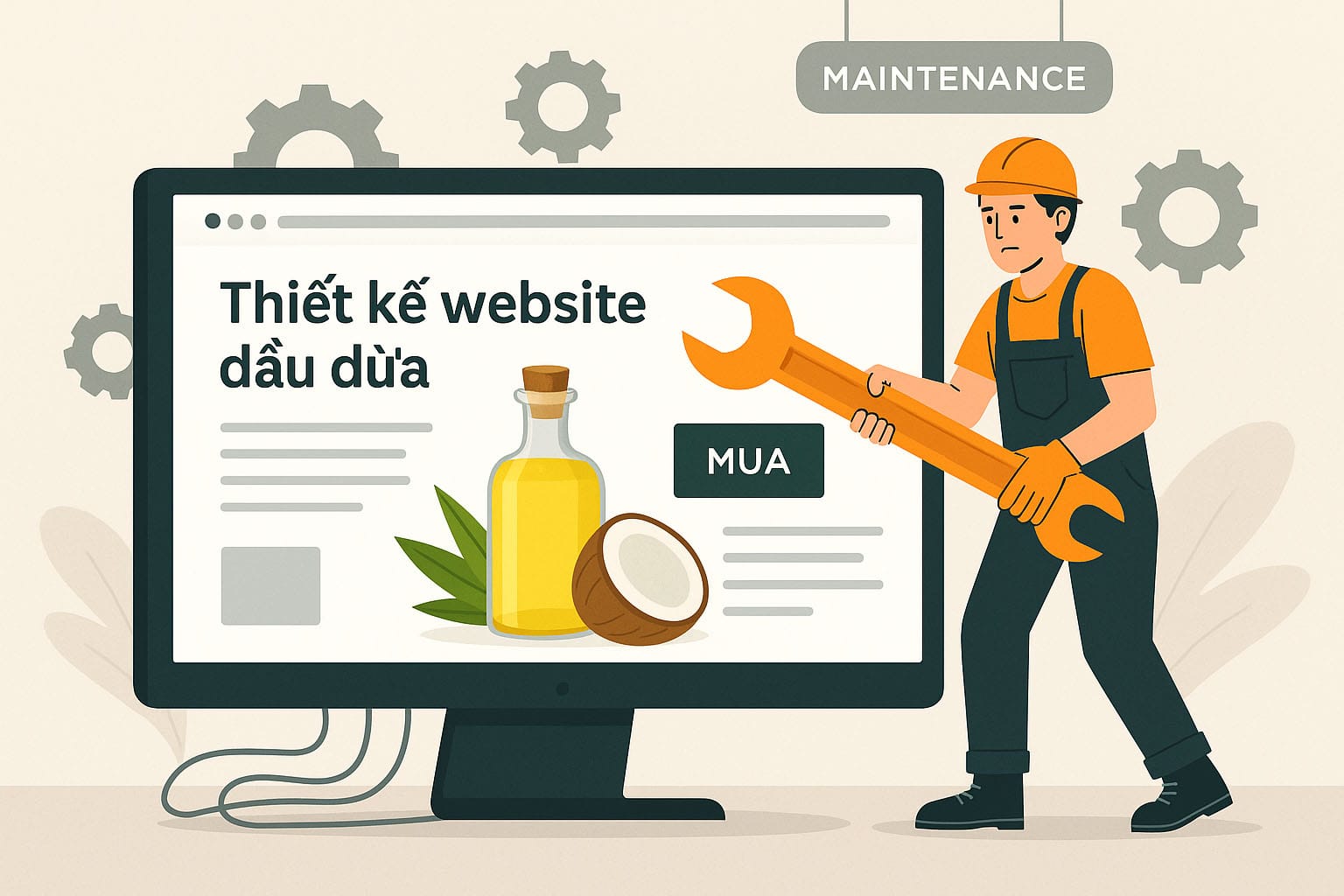Thiết Kế Website Dầu Dừa Chuẩn SEO, Bán Hàng Hiệu Quả