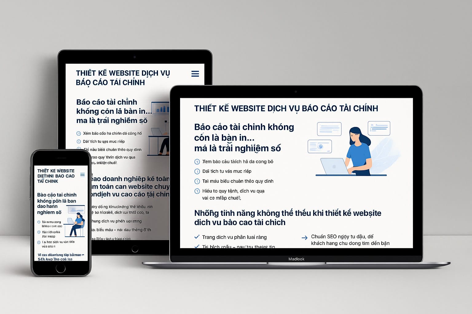 Thiết kế website dịch vụ báo cáo tài chính – Vững vàng tài chính