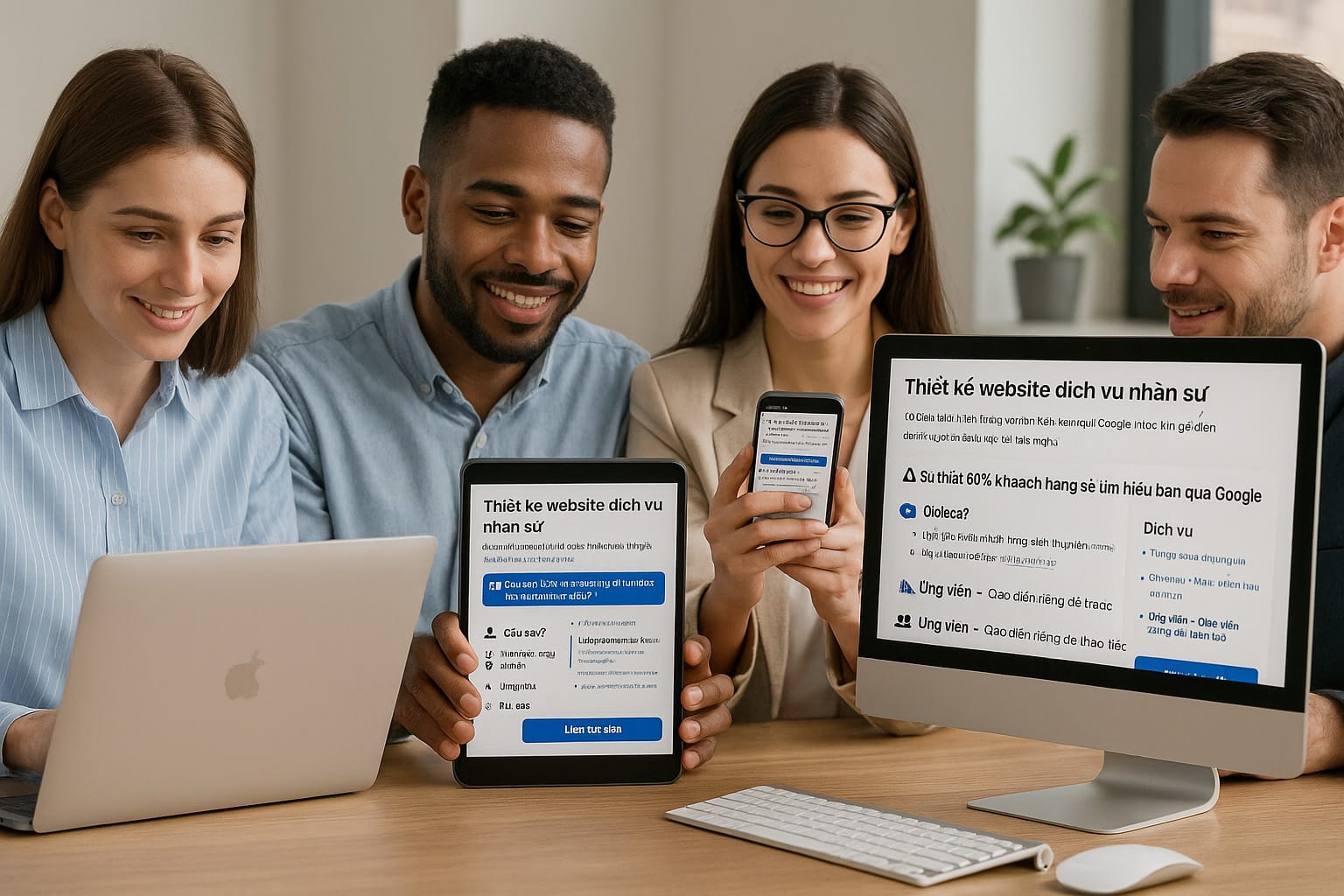 Thiết Kế Website Dịch Vụ Nhân Sự Chuyên Nghiệp – Tăng Khách Hàng