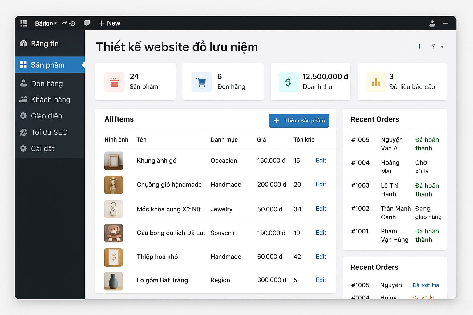 Thiết Kế Website Đồ Lưu Niệm – Tăng Trải Nghiệm & Doanh Thu Online