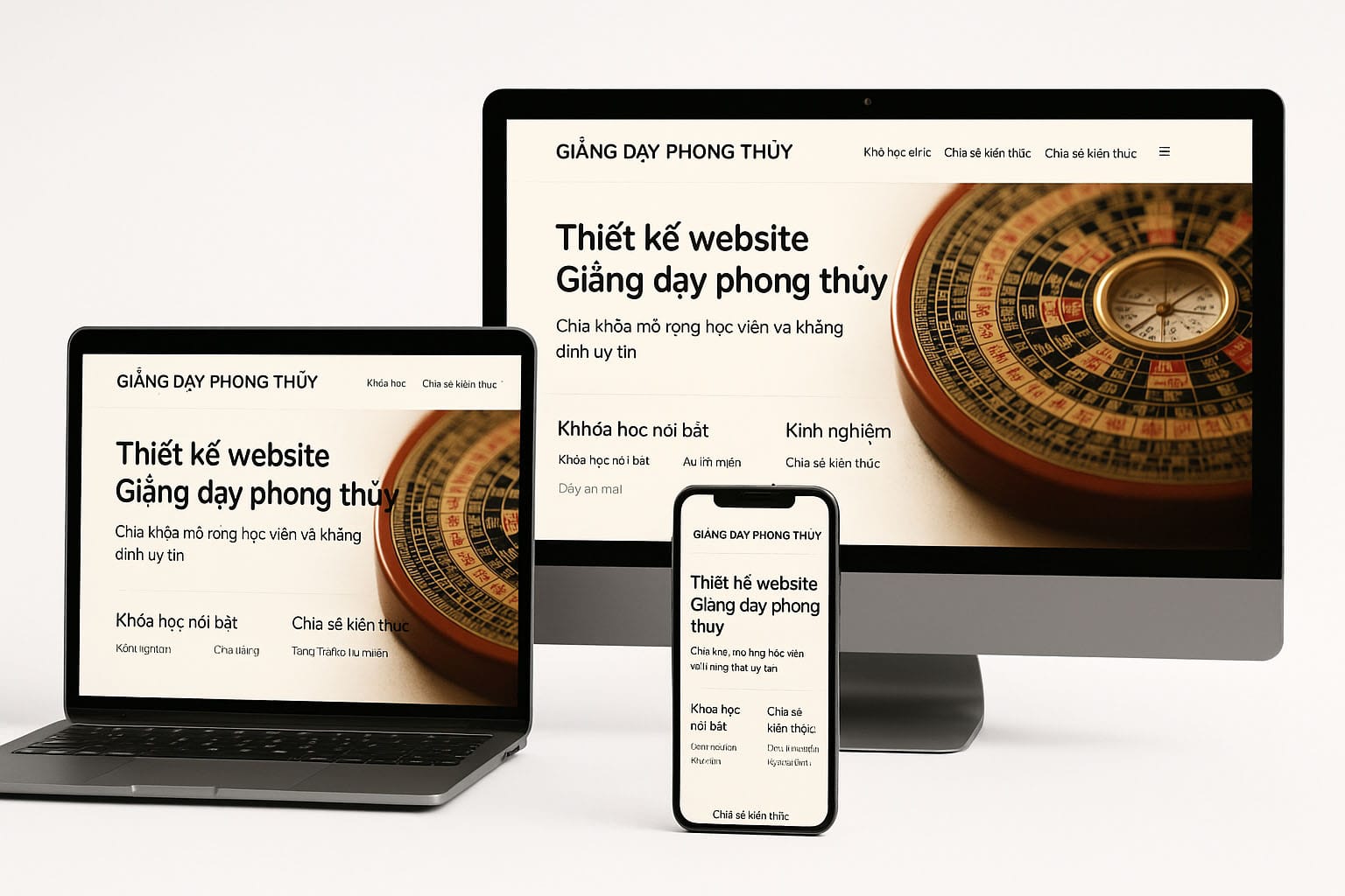 Thiết kế Website Giảng dạy Phong thủy Chuẩn SEO, Chuyên Nghiệp