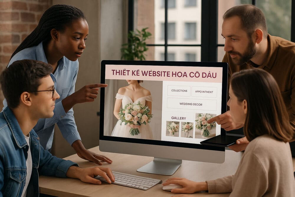 Thiết Kế Website Hoa Cô Dâu – Giao Diện Cảm Xúc, Tăng Đơn Hàng Cưới