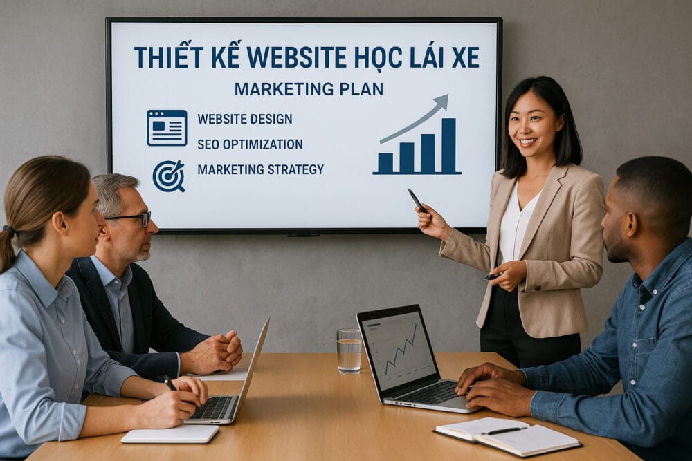 Thiết Kế Website Học Lái Xe – Tăng Đăng Ký & Uy Tín Trung Tâm