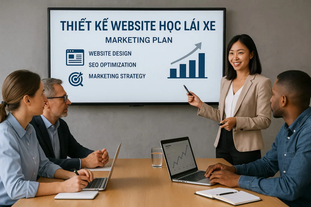 Thiết Kế Website Học Lái Xe – Tăng Đăng Ký & Uy Tín Trung Tâm
