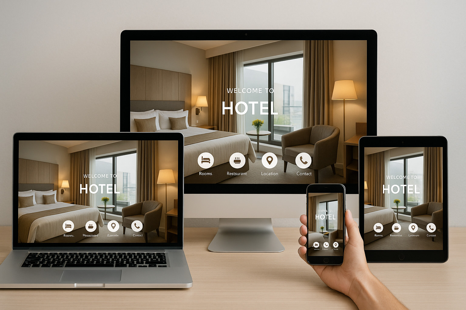 Thiết kế website khách sạn – Doanh thu từ đặt phòng trực tuyến