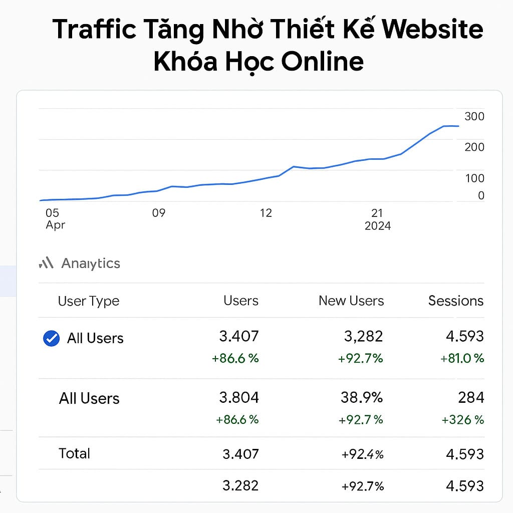 Thiết Kế Website Khóa Học Online Chuẩn SEO, Giao Diện Đẹp
